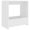 Living Room Modern Side Table White 50x26x50 cm Chipboard