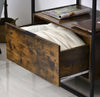 Vintage Industrial Side Table 1 Drawer Shelf Storage Cabinet Console Furniture
