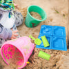 SAND & WATER 4 SECTION TABLE BUCKET SPADE KIDS OUTDOOR GARDEN SANDPIT SET UK