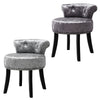 Retro Bedroom Dressing Table Stool Velvet/Crushed Velvet Makeup Piano Chair Seat