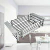 Telescopic Sink Drain Basket Stainless Steel Dish Water Filter Rack For Kitchen