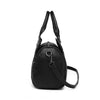 Ladies Faux Leather Look Bowler Tote Handbag Women Designer Shoulder Bag