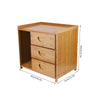 Bamboo Chest of Drawers Bedside Table Cabinet 3 Drawer Bedroom Storage Furniture