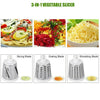 Manual Vegetable Slicer Cutter Multifunction Grater Food Chopper Machine 3 Blade