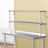 Commercial Kitchen Stainless Steel Single Double Over Shelf For Prep Table