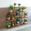 Steady Outdoor Plant Pot Stand Flower Display Shelf Rack Home Garden 9 Pot 115cm