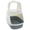 Hooded Cat Kitten Litter Tray Enclosed Pet Loo Toilet Box with Scoop Easy Clean