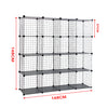 16 Cube Storage Shelves Rack Metal Wire Interlocking Display Stackable Cabinet