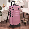 4 IN1 Makeup Trolley Case Beauty Trolley Case Vanity Case Box on Wheels w/Drawer