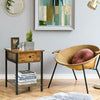 Industrial Style Bedside Table Vintage Side End Lamp Plant Cabinet Stand Rustic