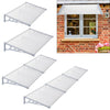 Outdoor Door Canopy Window Roof Fixed Awning Porch UV Water Rain Cover Shelter