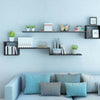 Set Of 6 Floating Wall Mounted Shelves Display Storage Shelf Home Decoration New