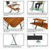 Computer Desk Workstation Corner L-Shaped Home Office Table PC Study Gaming Top