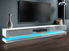 Modern Tv Unit Cabinet Stand Matt Body & High Gloss Doors With Led Light 180cm