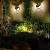 2X 100LED Solar Power PIR Motion Sensor Wall Lights Outdoor Garden Security Lamp