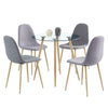 Set of 4 Dining Chairs Retro Wooden Legs Office Kitchen Lounge Chair