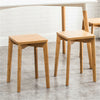 Vintage Stackable Bar Stool Backless Counter Seat Seating Chair High Legs Solid