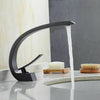 Modern Bathroom Basin Sink Mixer Taps Mono Waterfall Tap Cloakroom Faucet Brass