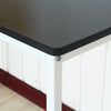 Computer Laptop Table Desk Wood Top Study Office Home Workstation Black/White