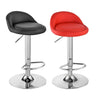 2x Bar Stools Gas Lift Swivel Stool Hub Club Cafe Breakfast Chairs PU Leather UK