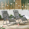 Sun Lounger Set of 2 Premium Garden Chairs Deck Chair for Conservatory - VonHaus