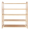5‑Layer Home Shoe Rack 20 Pairs Storage Organiser Shelf Bamboo w/ Foot Pads
