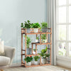 Large Wood Plant Stand Flower Display Rack Garden Bonsai Storage Shelf Anti-fall