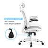 MESH OFFICE CHAIR HEIGHT ADJUSTABLE COMPUTER DESK HIGH BACK SWIVEL OFFICE CHAIR