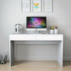 Computer Desk Desktop Laptop PC Table Workstation Drawers Home Office White/Grey
