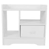 White Nightstand Bedside Table Drawer Cabinet Bedroom Furniture Storage Shelf