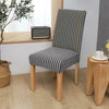 Stripe Dining Chair Covers Washable Stretch Chair Slipcover Removable Cover