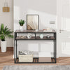 Industrial Narrow Slim Console Table Hallway Entryway Practical Display Shelf