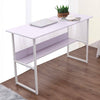 Small White Computer Desk Writing Corner PC Table Laptop Home Office Workstation