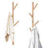2x Wall Mounted Coat Rack Hat Rack Stand Wood Tree Hanger Hooks Modern Vertical