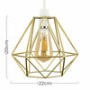 Metal Pendant Light Shade Ceiling Industrial Geometric Wire Cage Lampshade Lamp