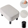 Linen Fabric Padded Stool Bench Footstool Pouffe Ottoman Living Bedroom Footrest