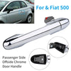 For Fiat 500 Near Side Passenger Side Chrome Outer Door Handle 735592026 NEW