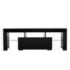 TV Unit Cabinet Stand Shelf Table Free LED Storage Drawer 130*45*35cm Black