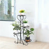 Wrought Iron Outdoor Indoor Pot Plant Stand Garden Decor Round Flower Rack Metal