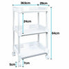 3 Tier Kitchen Storage Trolley On Wheels Bathroom Roller Rack Shelving Unit Cart