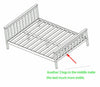 Stylish Double 4ft6 Wooden Bed Frame in White Strong Solid Bedstead Slat Bedroom