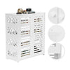 Modern 4 Tiers Shoe Storage Cabinet 2 Doors Footwear Stand Rack Unit Cupboard