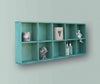Rustic Wooden Wall Shelves Storage Compartment Shelving Vintage Cubes Coat Hook