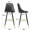2pcs Velvet Tall Bar Stools High Bar Chairs Breakfast Dining Home Kitchen UK