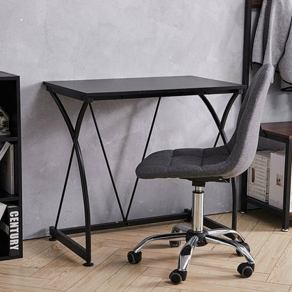 Computer Laptop Table Desk Wood Top Study Office Home Workstation X Shape Framed