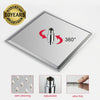 12Inch Large Square Shower Head Powerful Energy Bath Heads Chrome Water Saving
