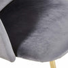 2x Retro Velvet Armchair Tub Chair Upholstered Seat with Wood Effect Metal Legs
