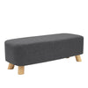 Solid Wood Legs Footstool Living Room Foot Rest Stool Pouffe Ottoman Chair Stool