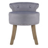 Scrollback Velvet Button Dressing Table Chair Vanity Stool Piano Stools Bedroom