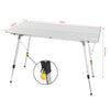Folding Alu Camping Table Portable BBQ Garden Outdoor Picnic 120x68.5x59-78